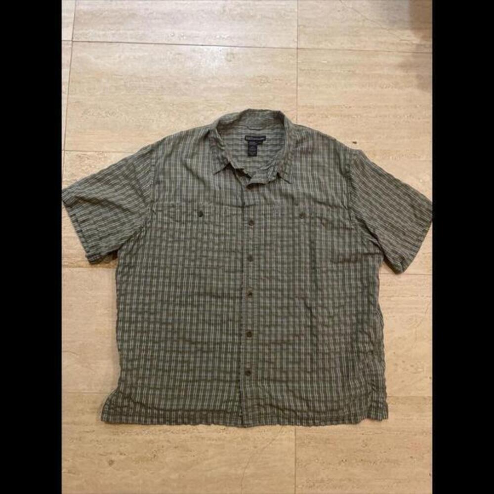 5.11 Tactical Short Sleeve Breakaway Button Snap Men's 2XL Green Plaid‎